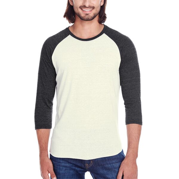 Unisex Triblend Three-Quarter Sleeve Raglan Thumbnail