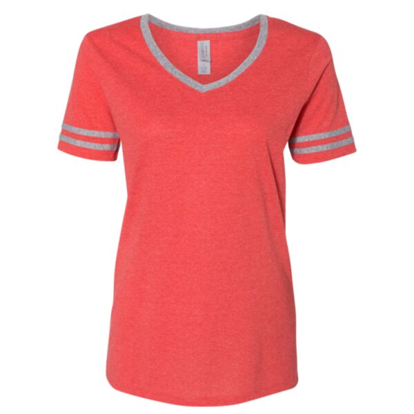 Women's Varsity Triblend V-Neck T-Shirt Thumbnail