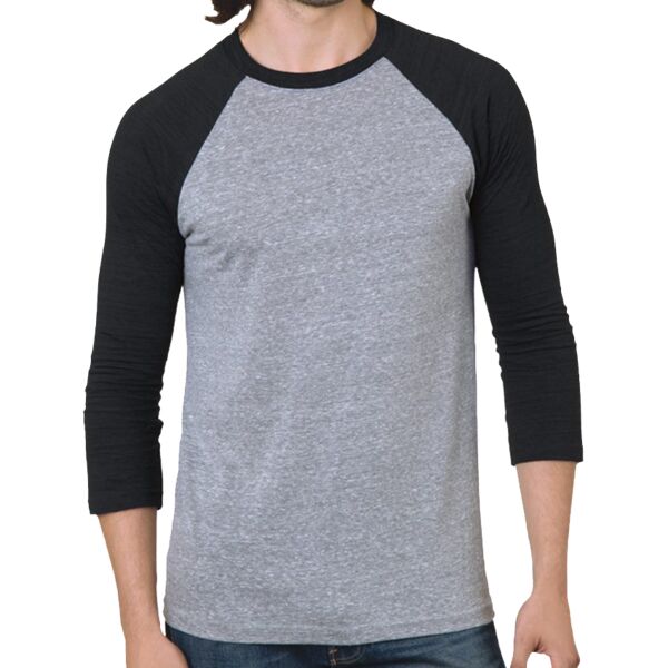 Unisex Triblend Three-Quarter Sleeve Raglan T-Shirt Thumbnail