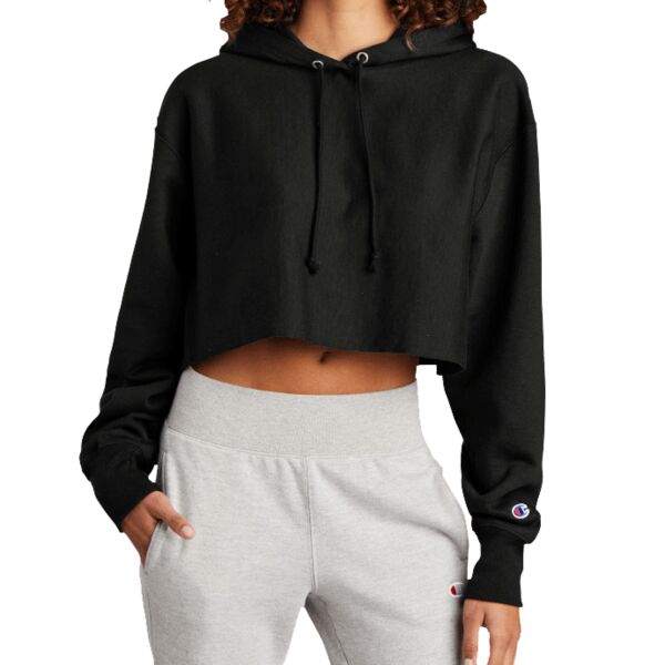 Women's Reverse Weave ® Cropped Cut Off Hooded Sweatshirt Thumbnail