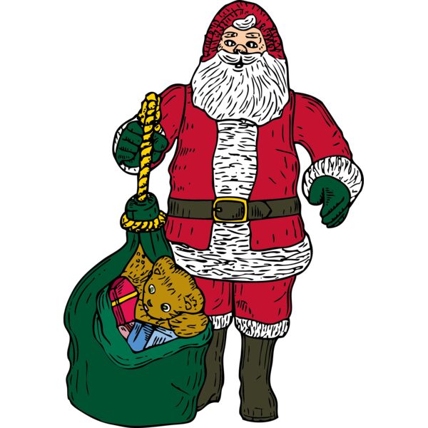 johnny automatic Santa and bag Thumbnail