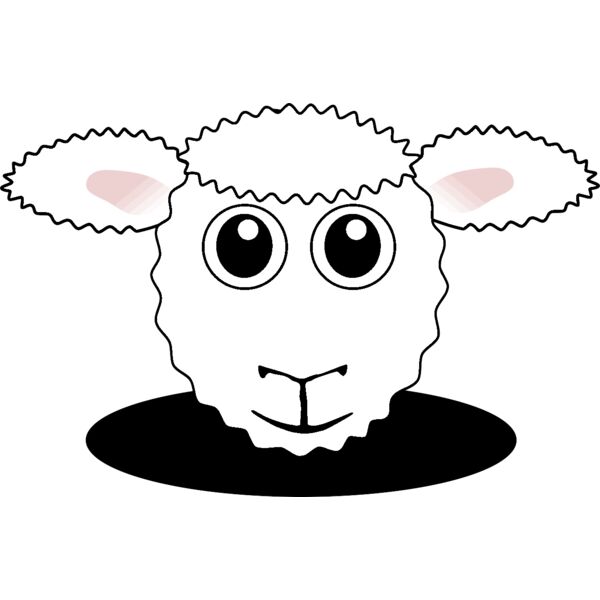 Sheep 01 Face Cartoon Thumbnail
