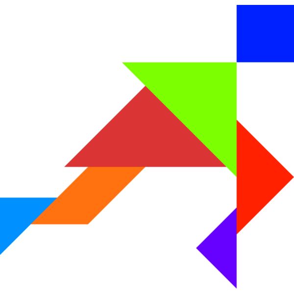 Tangram shape people 06 Thumbnail