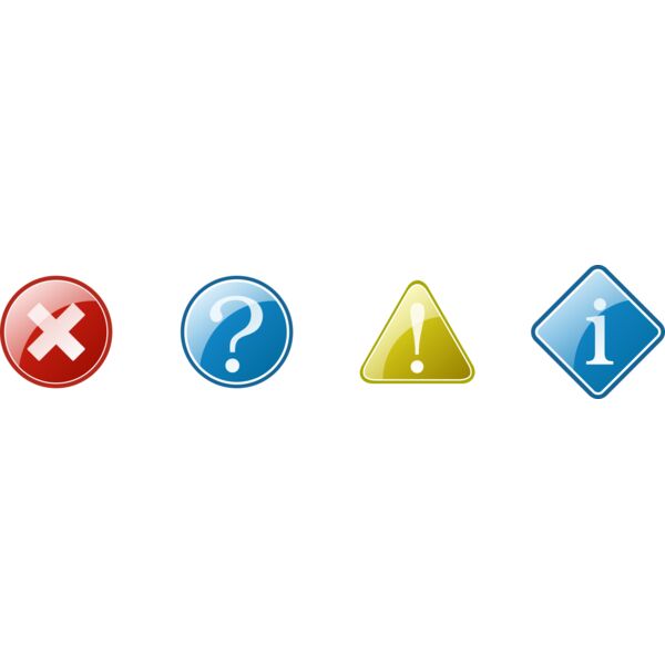 kuba information icons set Thumbnail