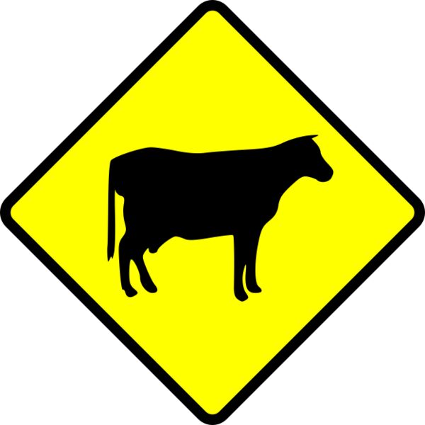 Leomarc caution cows crossing Thumbnail