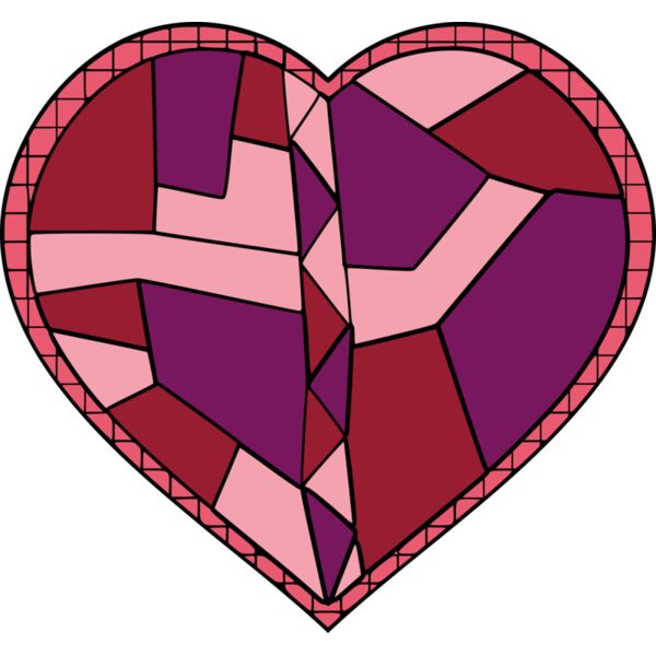 Stained Glass Heart Thumbnail