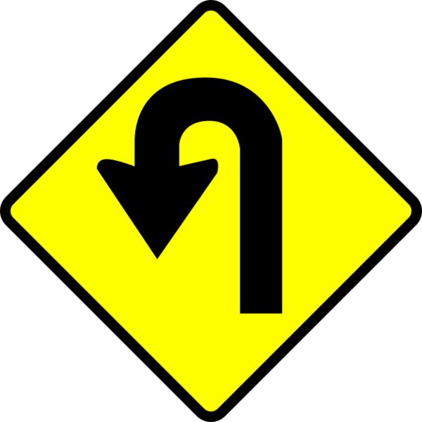 Leomarc caution u turn Thumbnail