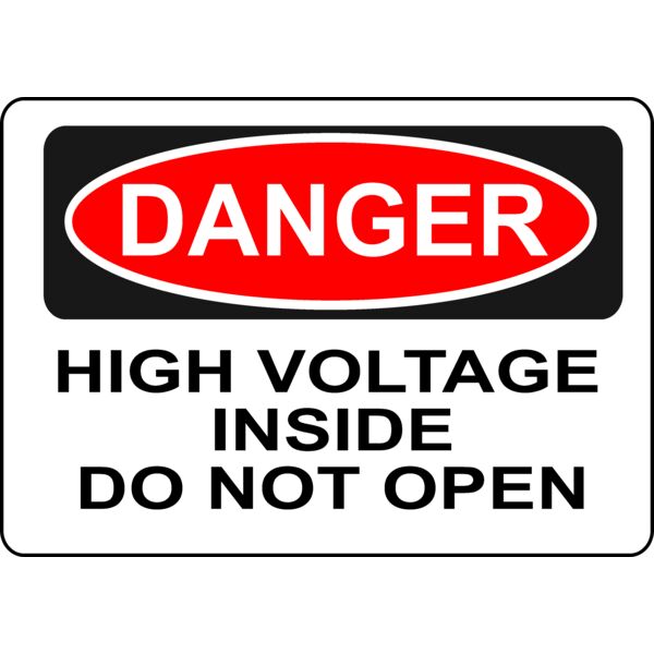 Rfc1394 Danger   High Voltage Inside Do Not Open Thumbnail