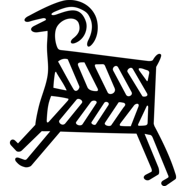 Petroglyph Sheep with internals Thumbnail