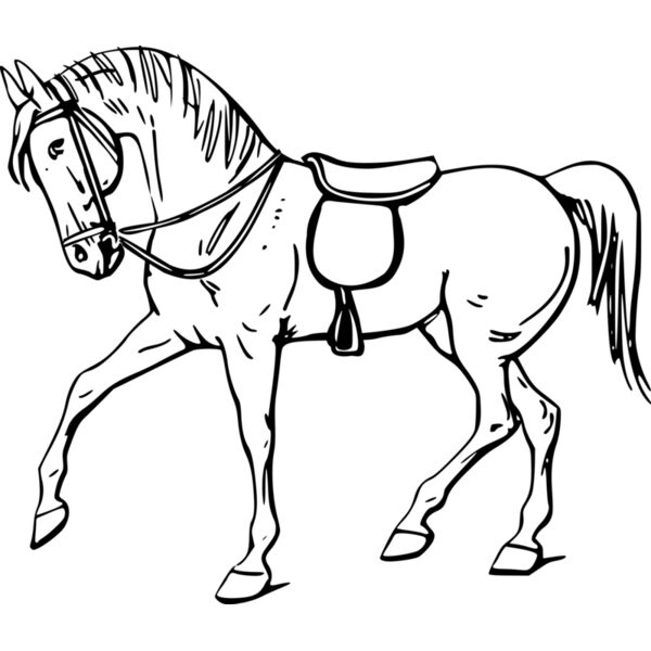 warszawianka Walking horse outline 1 Thumbnail