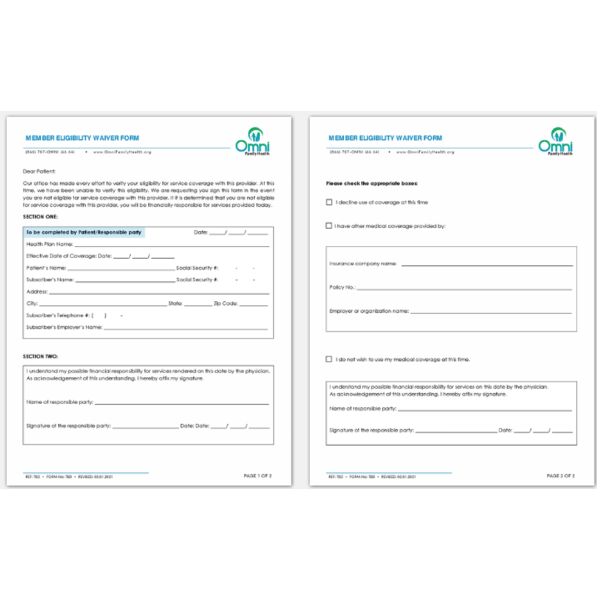 CF060621B Member Eligibility Waiver Form Thumbnail