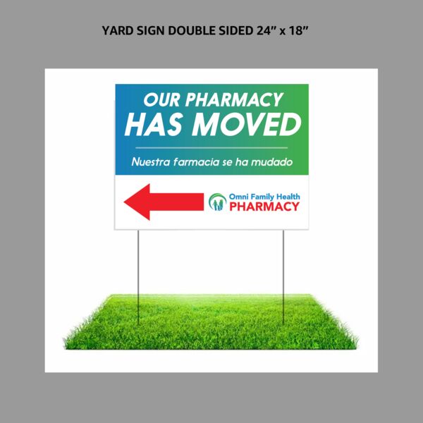 Yard Sign Double Sided 24" x 18"  Thumbnail