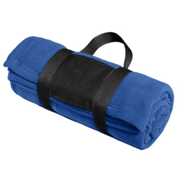 Fleece Blanket with Carrying Strap Thumbnail