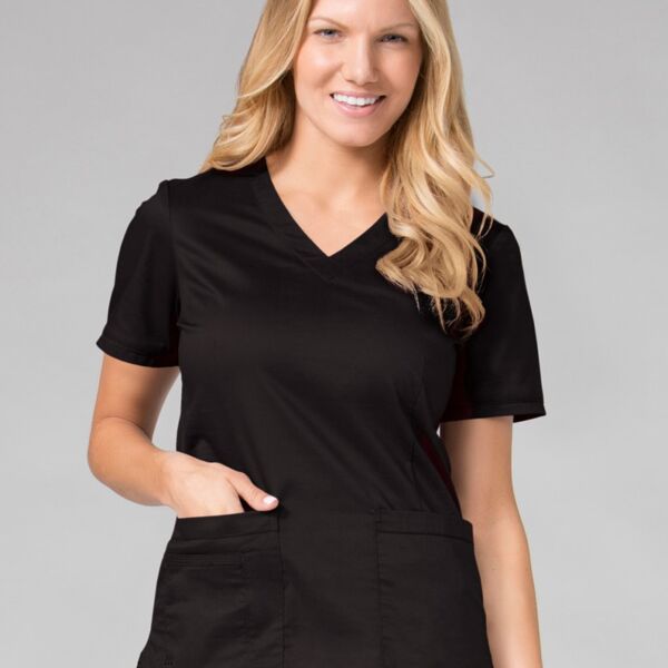 *Women's Maevn Curved V-Neck Top Thumbnail