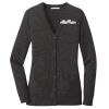 (KM) Ladies Marled Cardigan Sweater Thumbnail